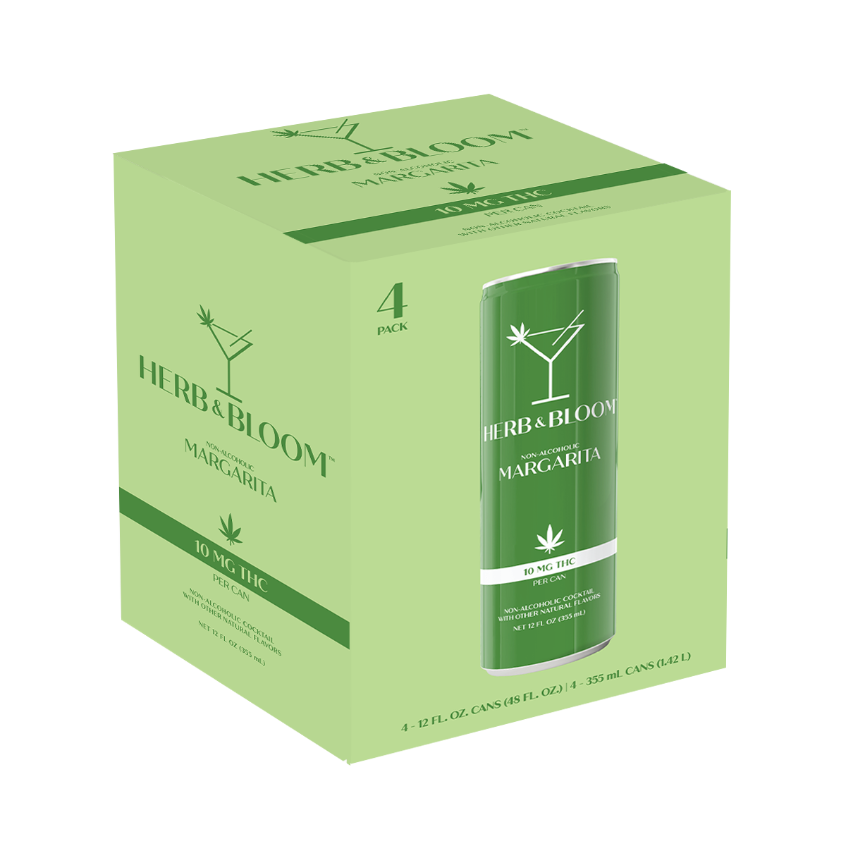 Herb & Bloom – Margarita 12oz Can 4pk